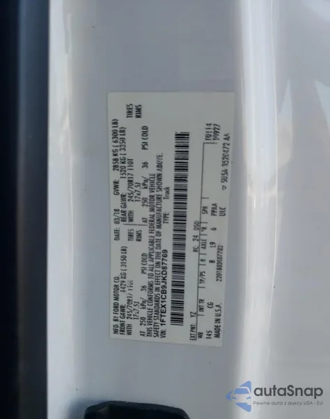 2018 Ford F150 Super Cab from USA, damaged, VIN 1FTEX1CB9JKD87769